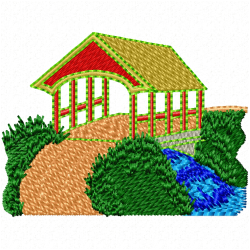 Bridges Embroidery Design 8